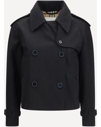 Burberry - Mayfair Cropped Trench Jacket - Lyst