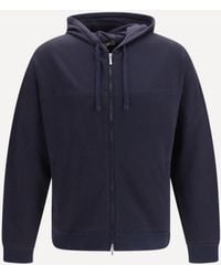 Loro Piana - Neem Cotton And Cashmere Bomber Hoodie - Lyst