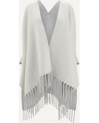 Brunello Cucinelli - Cashmere And Wool Poncho - Lyst