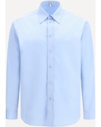 Loewe - Classic Cotton Shirt With Embroidered Anagram Logo - Lyst