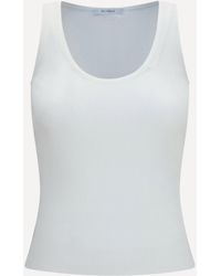 Max Mara - Ribbed Jersey Tank Top - Lyst