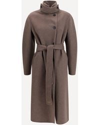 Fabiana Filippi - Long Double Faced Wool And Cashmere Coat - Lyst