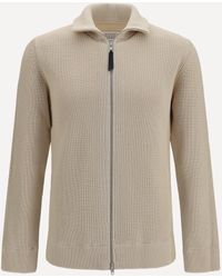Margiela - Cotton Zip-Up Sweater - Lyst