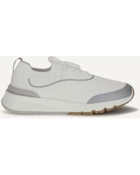 Brunello Cucinelli - Techno Cotton Knit Sneakers Runners - Lyst