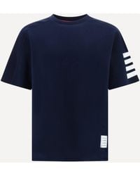 Thom Browne - T-Shirt With Horizontal Bands - Lyst