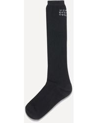 MM6 by Maison Martin Margiela - Stretch Viscose Blend Socks - Lyst