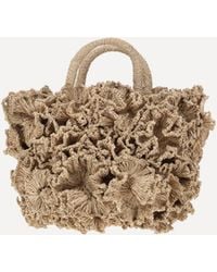 IBELIV - Coral Raffia Handbag - Lyst