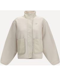 New Balance - High-Neck Fleece Jacket - Lyst