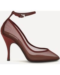 Alaïa - Nude Mesh Pumps - Lyst