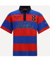 Palm Angels - Palm Sport Stripes Short-Sleeve Polo - Lyst