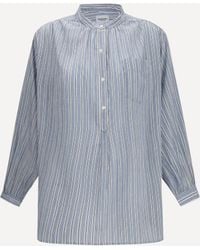 Isabel Marant - Sapha Striped Cotton Voile Shirt - Lyst