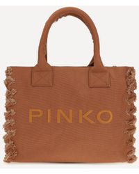 Pinko - Canvas Tote Bag - Lyst