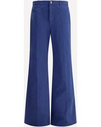 Chloé - Cotton Flare Pants - Lyst