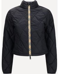 Burberry - Bramford Quilted Nylon Jacket With Check Tape - Lyst