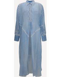 Ermanno Scervino - Long Shirt Dress With Lace Details - Lyst