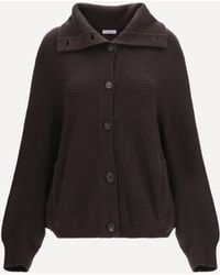 Brunello Cucinelli - High Neck Cashmere Cardigan - Lyst