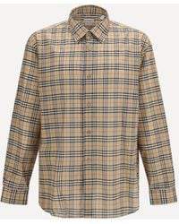 Burberry - Camicia Con Motivo Check All Over - Lyst