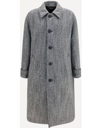 Dolce & Gabbana - Chevron Wool-Blend Single-Breasted Coat - Lyst