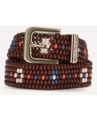 Etro - Beaded Belt With Floral Motif - Lyst