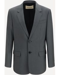 Valentino - Single-Breasted Wool And Mohair Jacket - Lyst