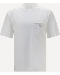 Prada - Pocket T-Shirt With Logo - Lyst