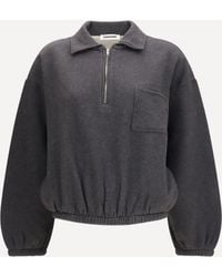 DARKPARK - Alva Crop Zip-Up Sweatshirt With Pocket - Lyst