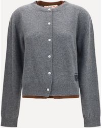 Marni - Layered Effect Cashmere Cardigan - Lyst