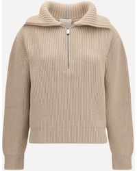 Malo - Cashmere High-Neck Zip Sweater - Lyst