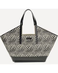 Marni - Raffia Effect Fabric Tote Bag - Lyst