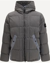 Stone Island - Nylon Metal Hooded Puffer Jacket - Lyst