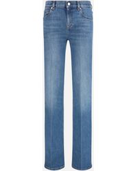 Gucci - Flare Stretch Cotton Jeans - Lyst