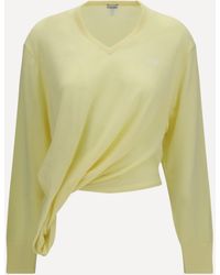 Loewe - Wool Sweater With Logo - Lyst