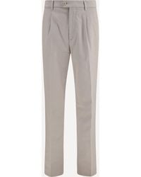 Brunello Cucinelli - Cotton Blend Chino Pants - Lyst
