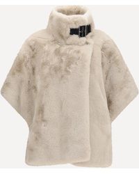 Pinko - Faux Fur Jacket With Buckle - Lyst