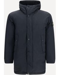 Stone Island - Long Down Jacket - Lyst