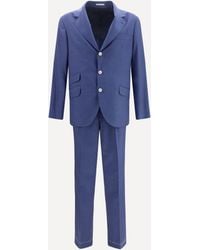 Brunello Cucinelli - Single-Breasted Suit With Peak Lapels - Lyst