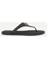 Versace - Rubber Thong Sandals - Lyst