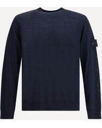 Stone Island - Virgin Wool Sweater - Lyst