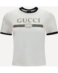 Gucci - Printed Cotton Jersey T-Shirt - Lyst
