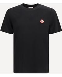 Moncler - Cotton Jersey T-Shirt With Logo - Lyst