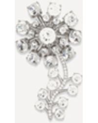 Self-Portrait - Crystal Flower Brooch - Lyst