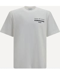 Ferragamo - Cotton T-Shirt - Lyst