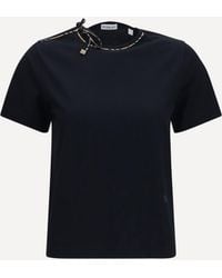 Burberry - T-Shirt With Cut-Out Detail - Lyst