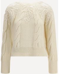 Ermanno Scervino - Maglione Con Ricami - Lyst