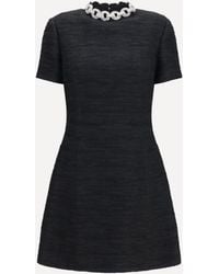 Valentino - Embroidered Mini Dress Embroideries - Lyst