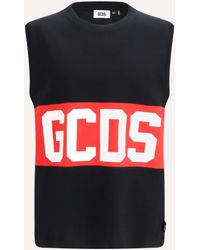 Gcds - Tank Top With Logo Band - Lyst