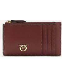 Pinko - Airone Leather Cardholder - Lyst