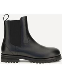 Loro Piana - Kent Leather Ankle Boots - Lyst