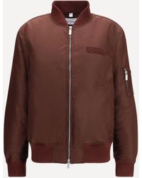 Off-White c/o Virgil Abloh - Embroidered Logo Nylon Bomber Jacket - Lyst