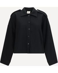 KHAITE - Bodine Wide-Sleeve Shirt - Lyst